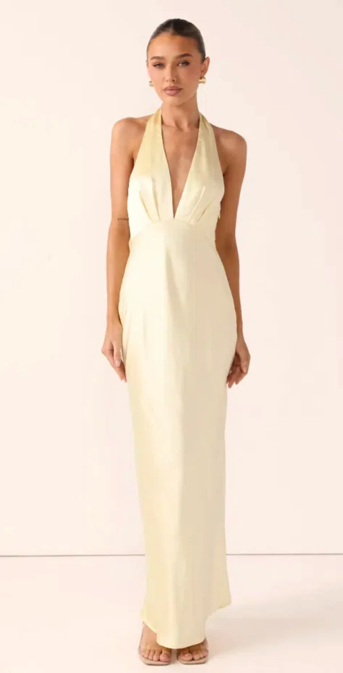 BILLY J CHLOE MAXI DRESS - YELLOW for rent on The Volte - main image