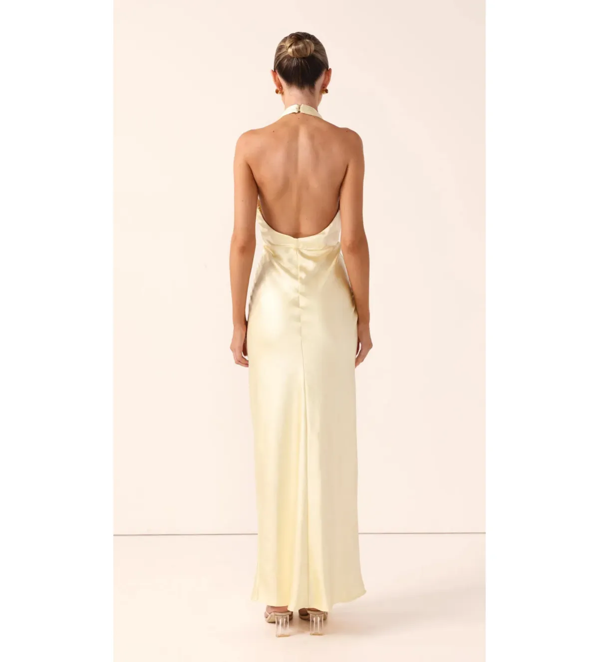 Billy J Chloe Maxi Dress Yellow Size 6 - Image 3