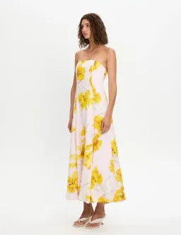 Kivari Francine Strapless Maxi Dress size 8 for rent on The Volte - image 4