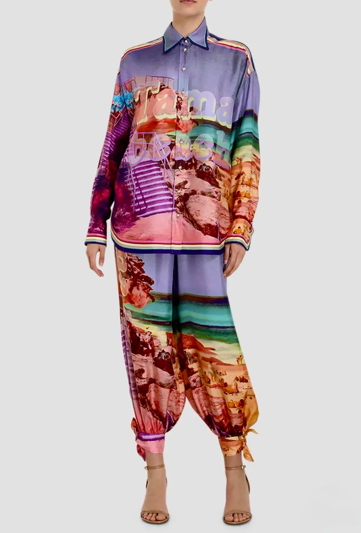 Zimmermann Tama Shirt and Harlem pants size 8/10 - Image 3