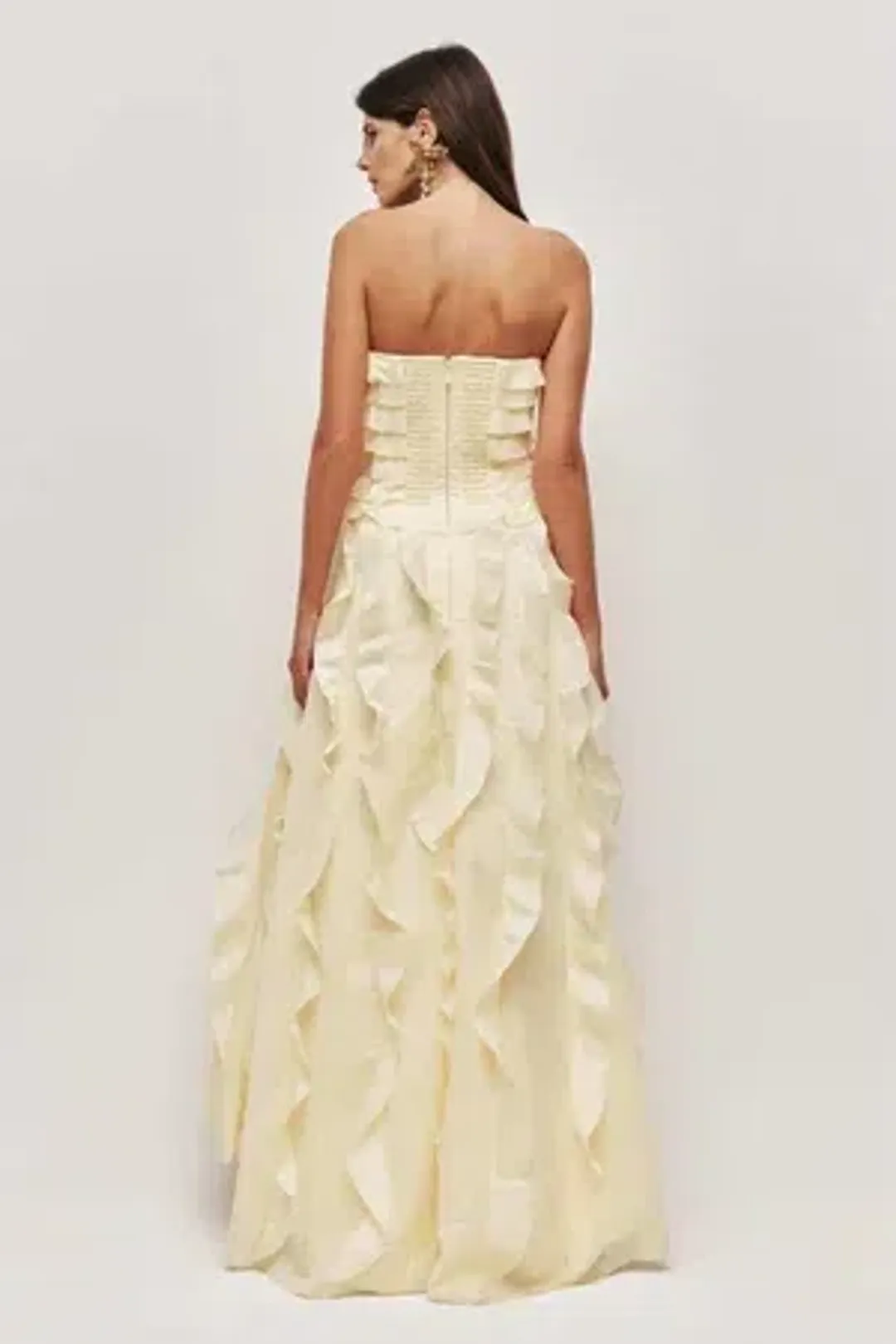 AJE Allarie Gown - Butter Yellow - Size 14 for rent on The Volte - main image