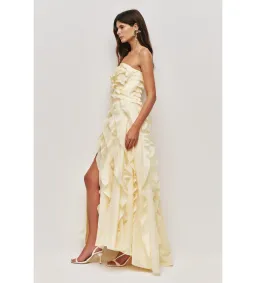 Aje Allairie Maxi Gown in Butter Yellow Size 14 for rent on The Volte - image 3