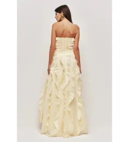 Aje Allairie Maxi Gown in Butter Yellow Size 14 for rent on The Volte - image 2