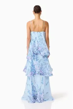Elliatt - Armani Tiered Maxi - Baby Blue - Size 14 for rent on The Volte - image 4