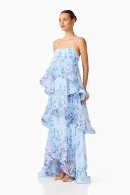 Elliatt - Armani Tiered Maxi - Baby Blue - Size 14 for rent on The Volte - image 1