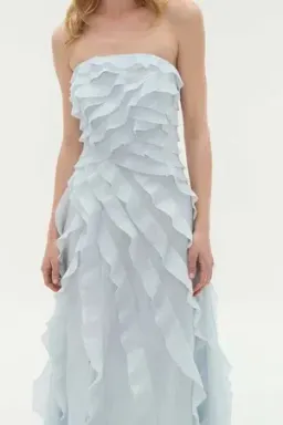 AJE Allairie Gown - Pastel Blue - Size 8 for rent on The Volte - image 3