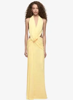 Bec & Bridge Charlize Halter Maxi Lemon Size S/AU 8 for rent on The Volte - image 1