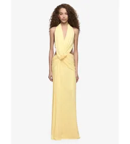 Bec & Bridge Charlize Halter Maxi Lemon Cream Size S / AU 8 for rent on The Volte - image 1