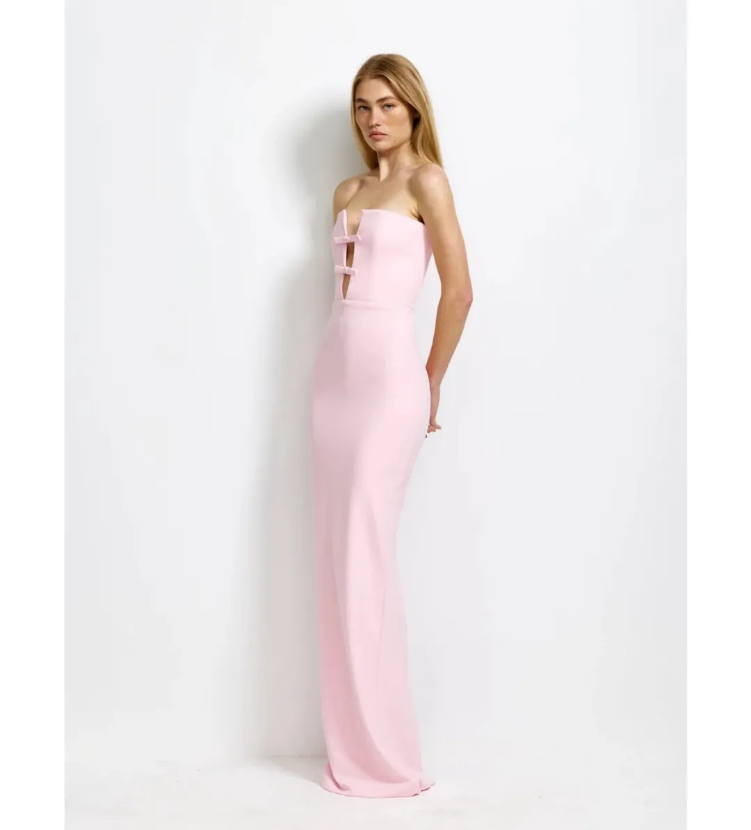 Effie Kats Addison Maxi Gown in Parfait Size S / AU 8 for rent on The Volte - main image