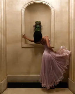 Huelleyrose Liane Dress Pink for rent on The Volte - image 4