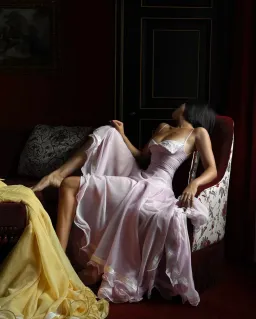 Huelleyrose Liane Dress Pink for rent on The Volte - image 3
