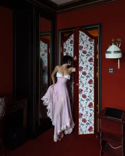 Huelleyrose Liane Dress Pink for rent on The Volte - image 1
