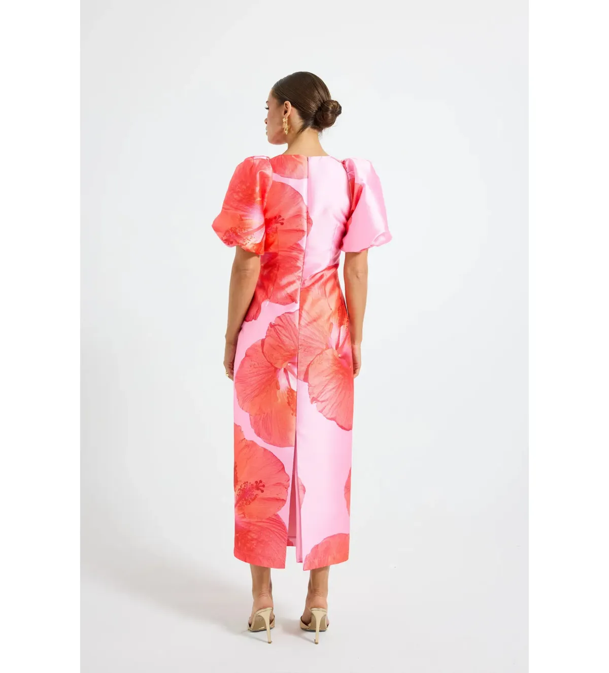 Pasduchas Kalani Sleeve Midi Raspberry Size 12 - Image 2