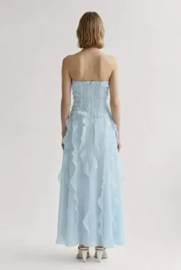Aje Allairie Maxi Gown in Pastel Blue Size 14 AU for rent on The Volte - image 2