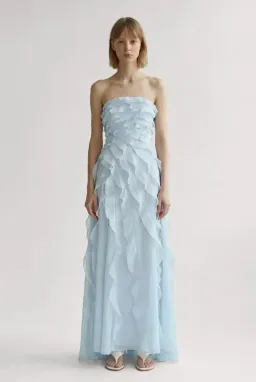 Aje Allairie Maxi Gown in Pastel Blue Size 14 AU for rent on The Volte - image 1