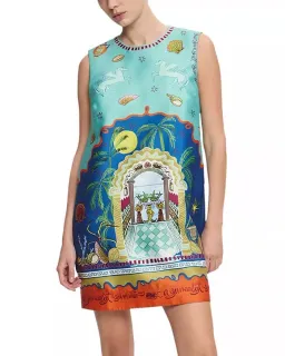 Alemais Surrealist Summer Mini Dress Blue Size 10 AU for rent on The Volte - image 9