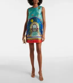 Alemais Surrealist Summer Mini Dress Blue Size 10 AU for rent on The Volte - image 1
