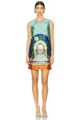 Alemais Surrealist Summer Mini Dress Blue Size 10 AU for rent on The Volte - image 3