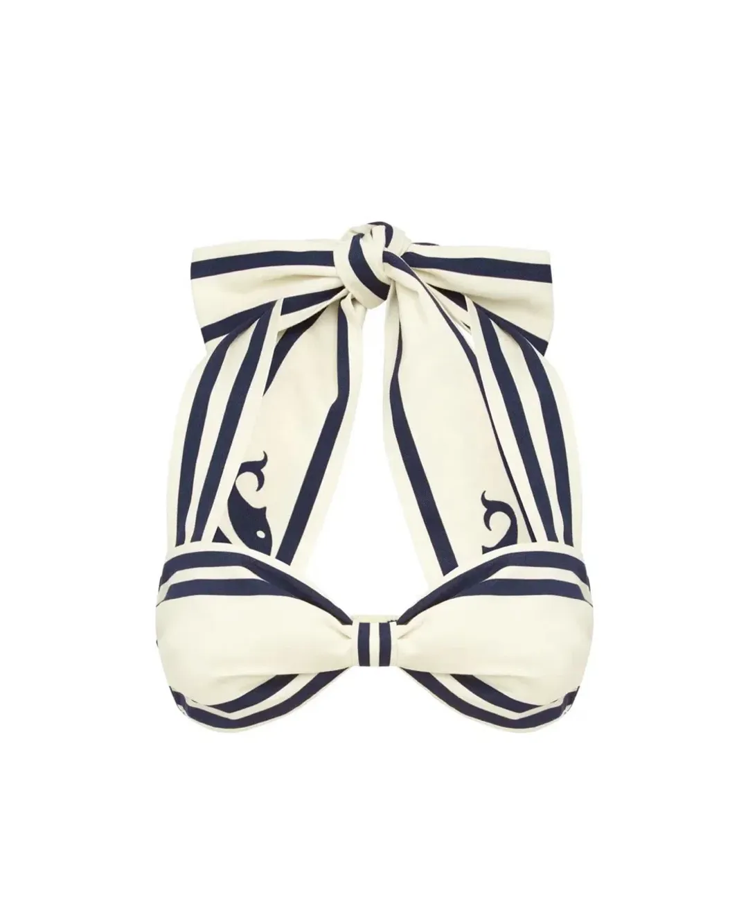 Alemais Marine Striped Bralette & Shorts Set White Size 10 AU for rent on The Volte - main image