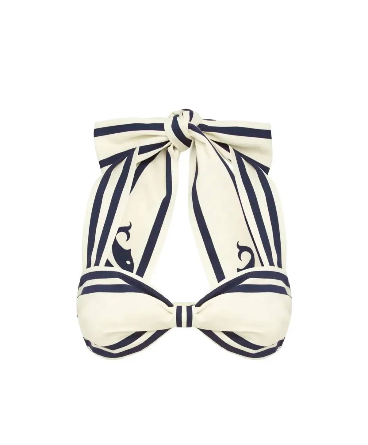 Alemais Marine Striped Bralette & Shorts Set White Size 10 AU - Image 10