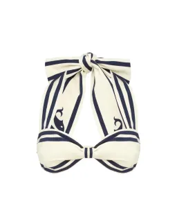 Alemais Marine Striped Bralette & Shorts Set White Size 10 AU for rent on The Volte - image 10