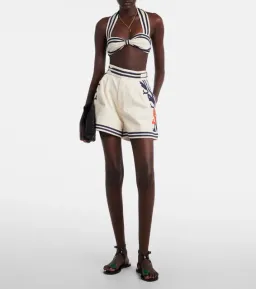 Alemais Marine Striped Bralette & Shorts Set White Size 10 AU for rent on The Volte - image 6