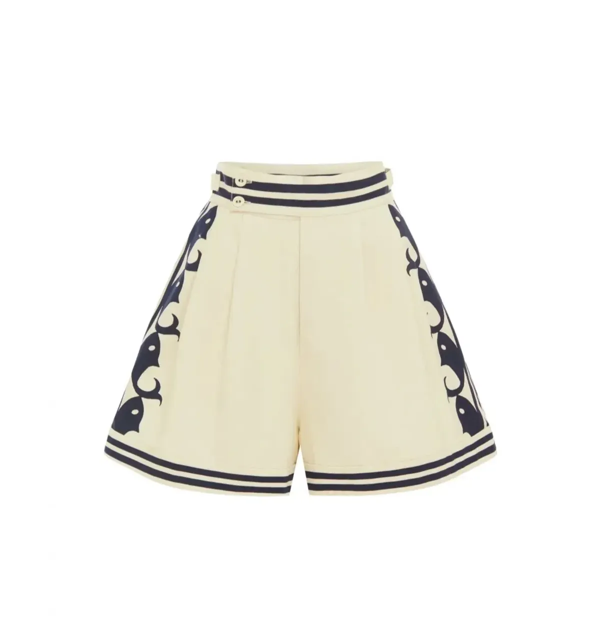 Alemais Marine Striped Bralette & Shorts Set White Size 10 AU - Image 11