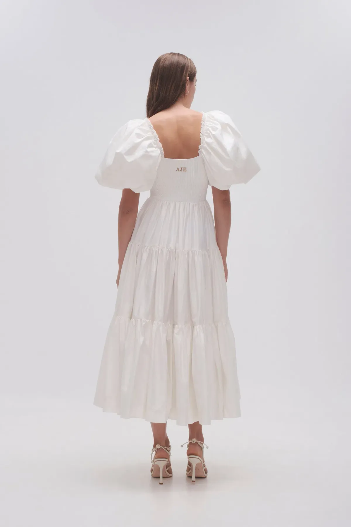 AJE Casa Puff Sleeve Midi Dress size 14 - Image 2