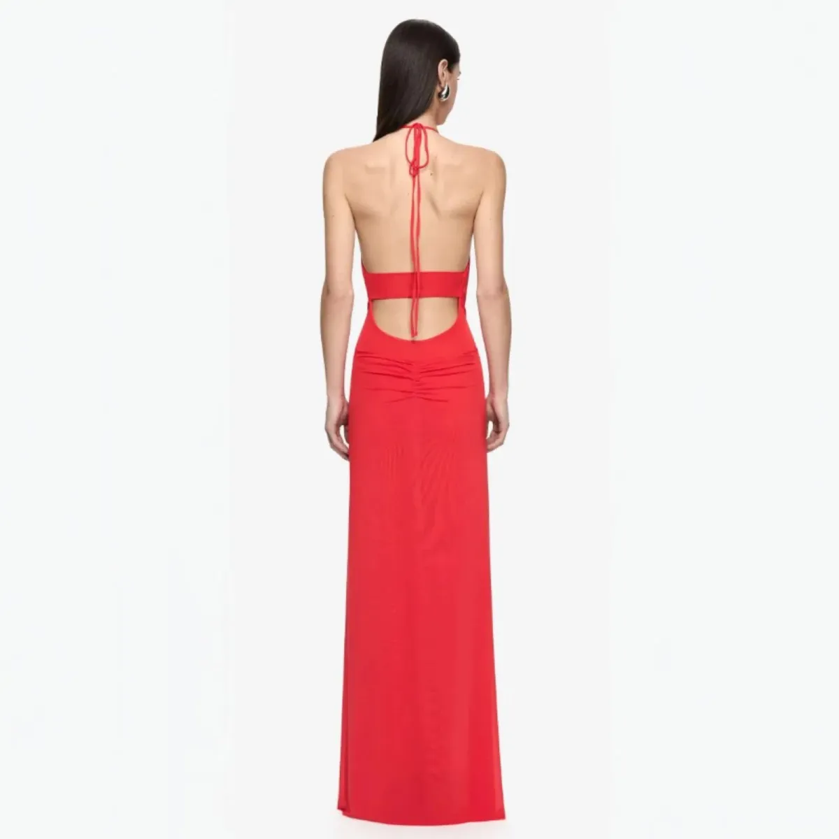 Bec & Bridge Xanthi V Neck Maxi Dress in Flame Size 8 - Image 3