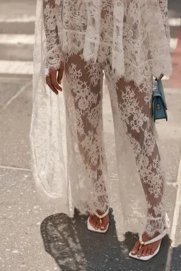 Sabo Skirt - Vittoria White Lace Set for rent on The Volte - image 3