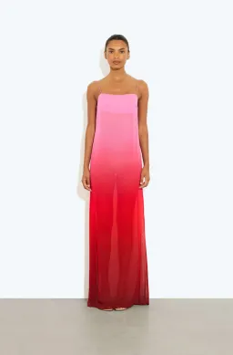 Rat & boa arabella dress pink maxi for rent on The Volte - image 2