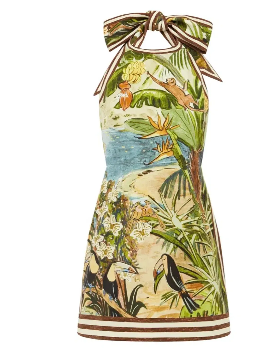 Alemais Toucan Tango Halter Mini Dress Size 12 for rent on The Volte - main image