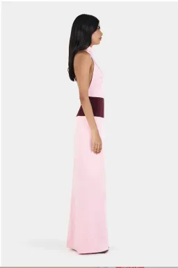 Hansen and Gretel Venetia midi dress wine/pink for rent on The Volte - image 4