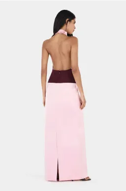 Hansen and Gretel Venetia midi dress wine/pink for rent on The Volte - image 5