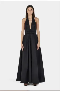 Hansen and Gretel Evelina taffeta gown black for rent on The Volte - image 5