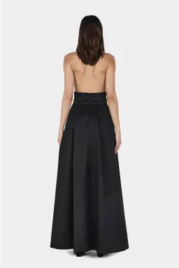 Hansen and Gretel Evelina taffeta gown black for rent on The Volte - image 4
