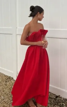 Elliatt Laurel Dress in Red for rent on The Volte - image 2