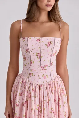 House of CB Ysabella Maxi in Pink Vintage Rose Size S/AU 8 for rent on The Volte - image 3