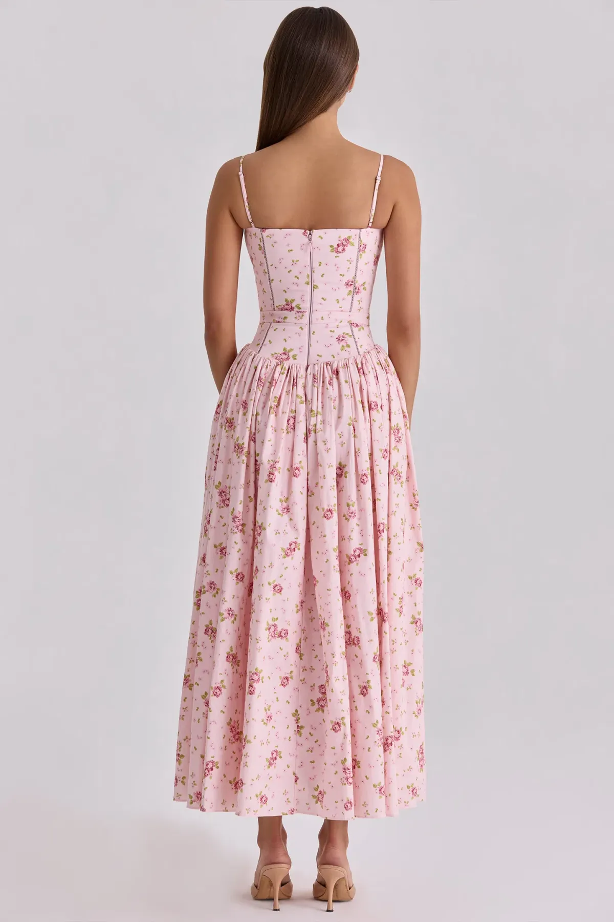 House of CB Ysabella Maxi in Pink Vintage Rose Size S/AU 8 - Image 2