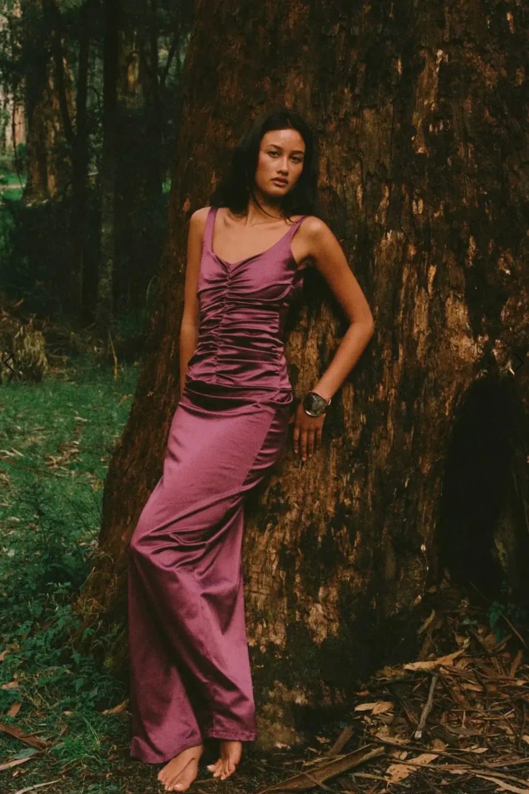Ance Gria - Atlein Gown in Plum Size XS for rent on The Volte - main image