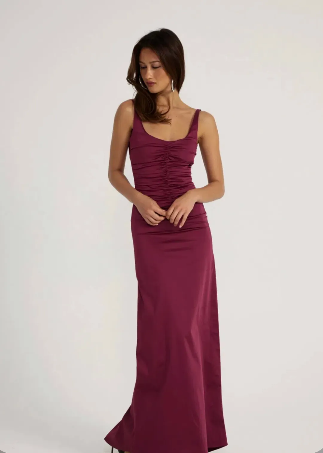 Ance Gria - Atlein Gown in Plum Size XS for rent on The Volte - main image