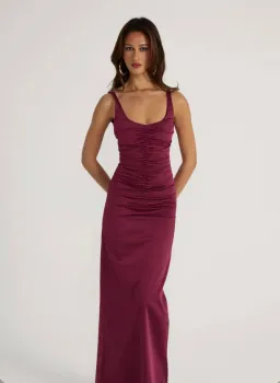 Ance Gria - Atlein Gown in Plum Size XS for rent on The Volte - image 4