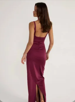 Ance Gria - Atlein Gown in Plum Size XS for rent on The Volte - image 5