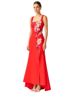 Elliatt Fleurisca Embroidered Gown Scarlet Red Size M / AU 10 for rent on The Volte - image 4