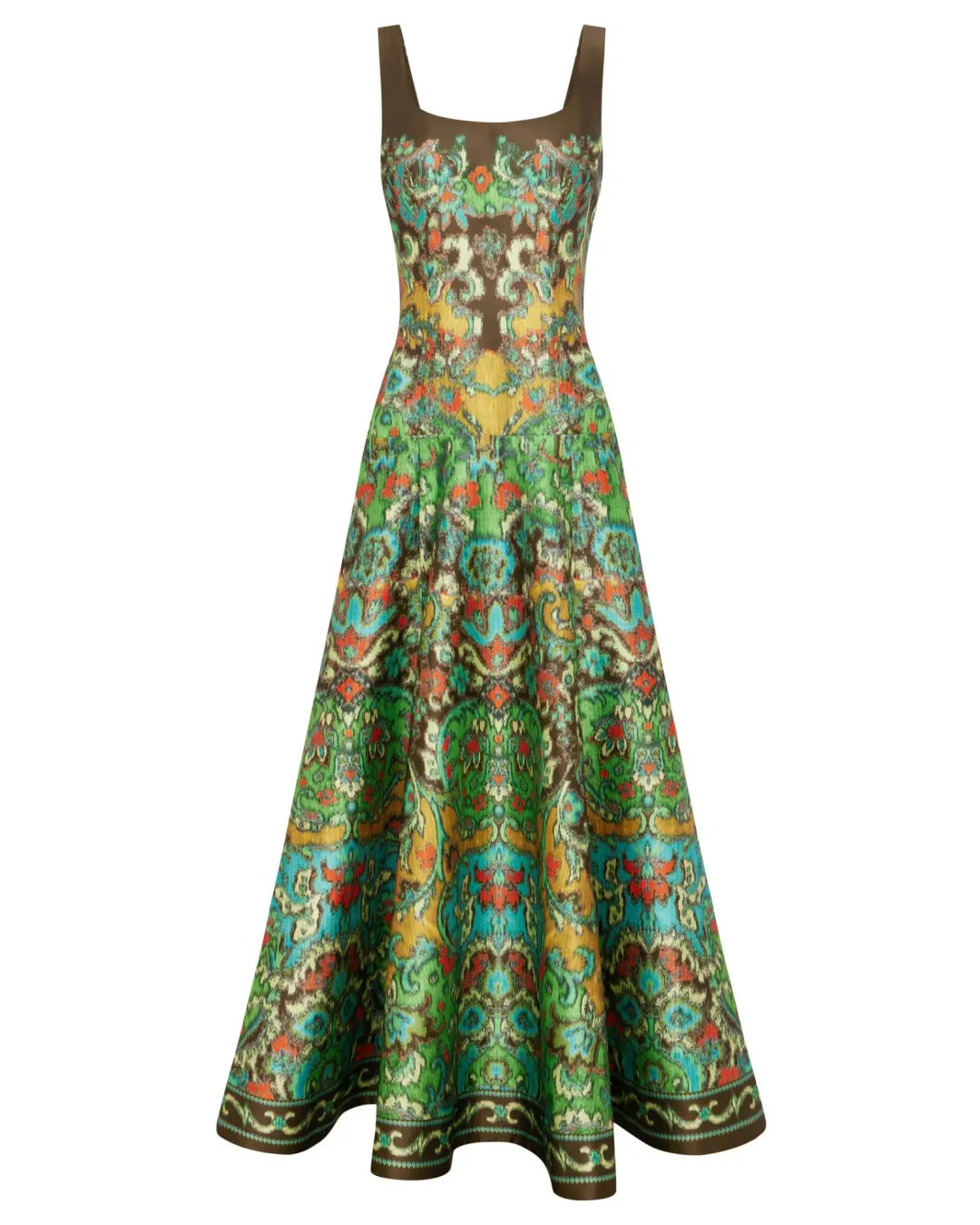 Alemais Charlotte Maxi Gown Watercolour Print Size 10 for rent on The Volte - main image