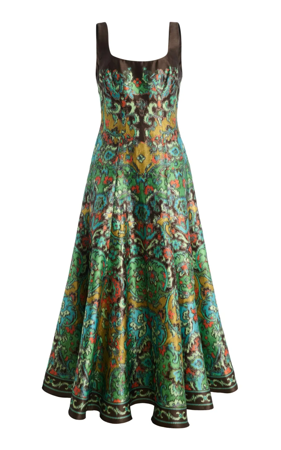 Alemais Charlotte Maxi Gown Watercolour Print Size 10 for rent on The Volte - main image