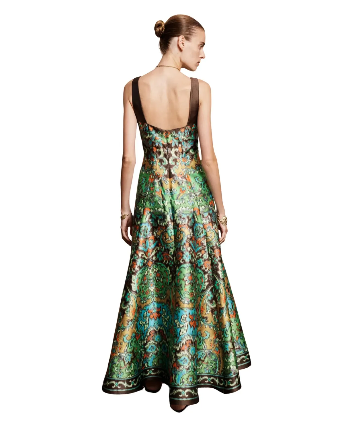 Alemais Charlotte Maxi Gown Watercolour Print Size 10 - Image 3