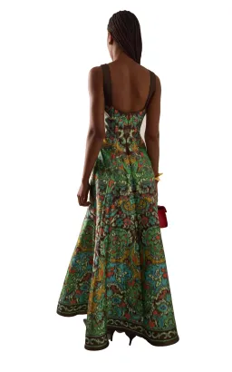 Alemais Charlotte Maxi Gown Watercolour Print Size 10 for rent on The Volte - image 3