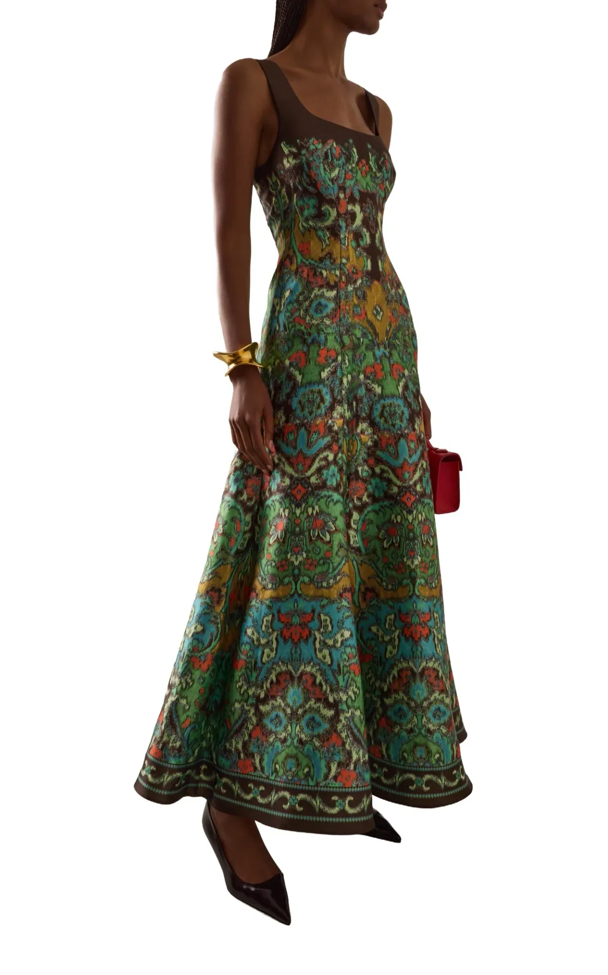 Alemais Charlotte Maxi Gown Watercolour Print Size 10 - Image 1