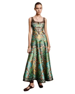Alemais Charlotte Maxi Gown Watercolour Print Size 10 for rent on The Volte - image 1